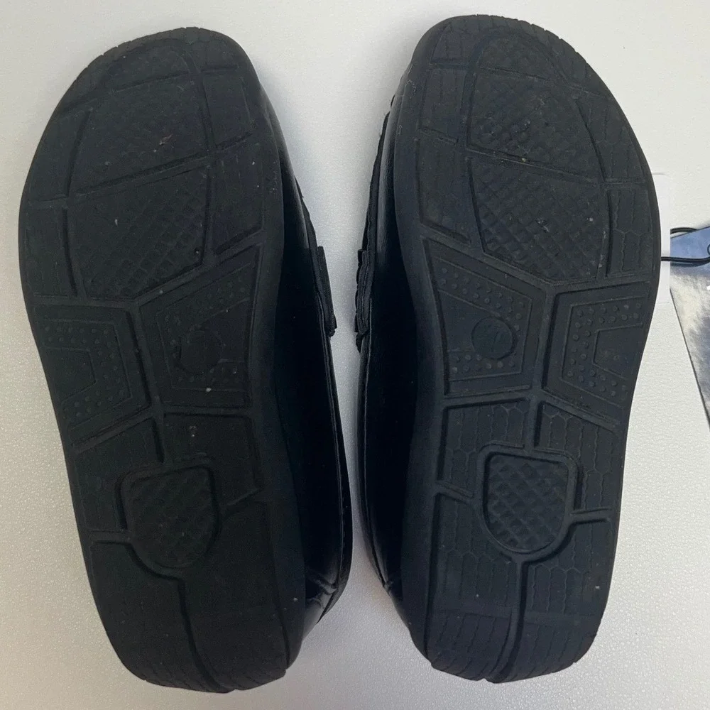 French Toast Black Penny Loafers Toddler Boys Size 7 Black Dress Shoes NWT